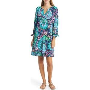 Lilly Pulitzer Cath Cotton Shift Dress Size Small Take Me to the Sea Tunic Mini